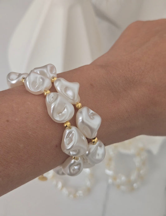 White Pearl Bracelet