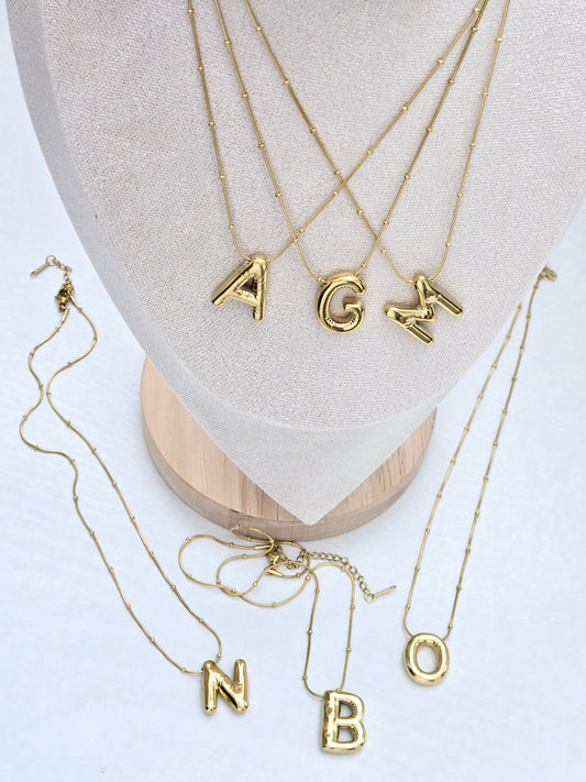 Balloon Initial Necklace