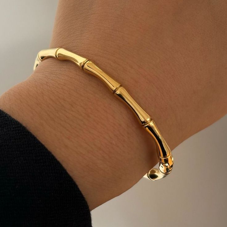 Gold Bamboo Bangle