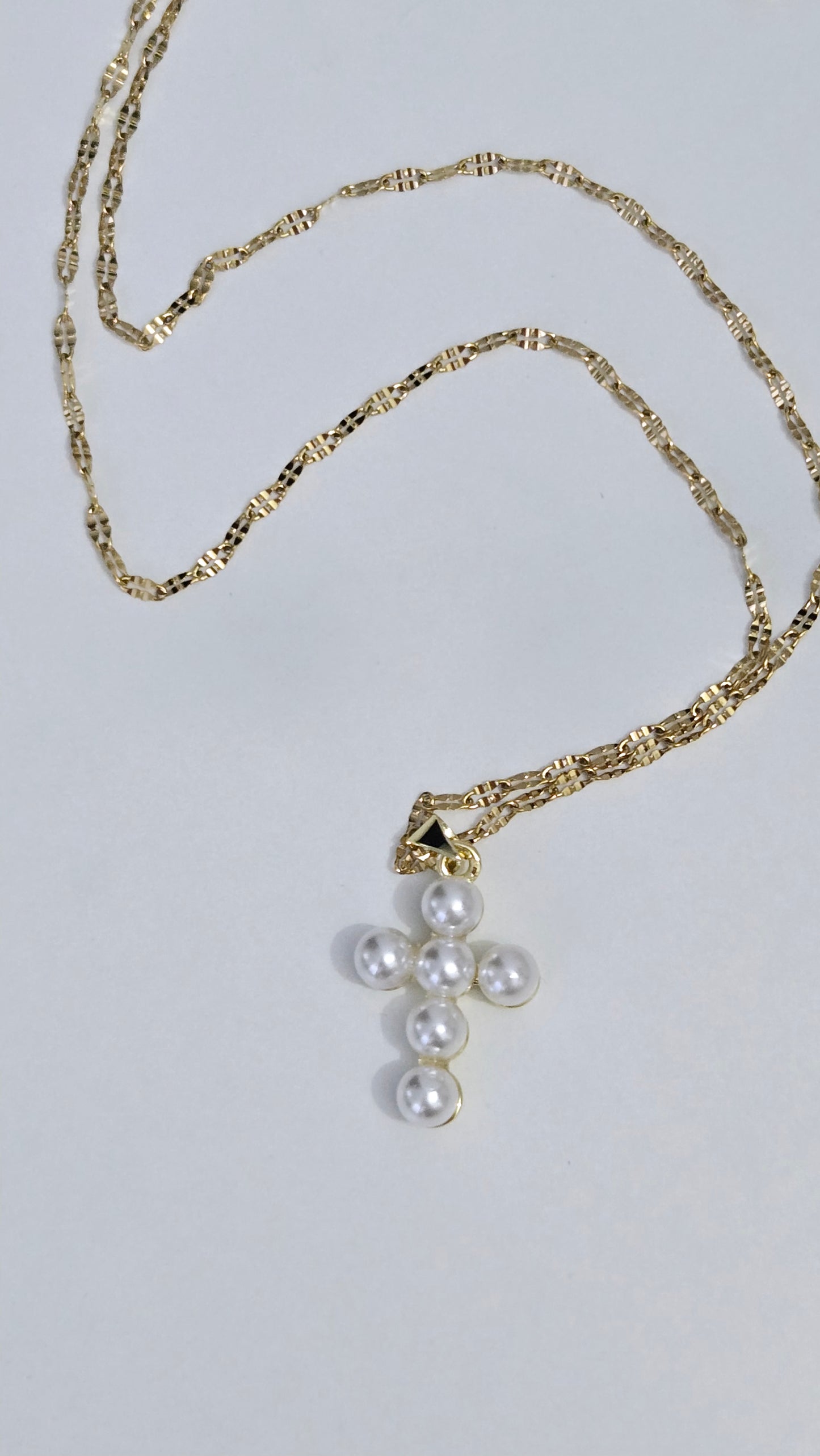 Pearl Cross Necklace
