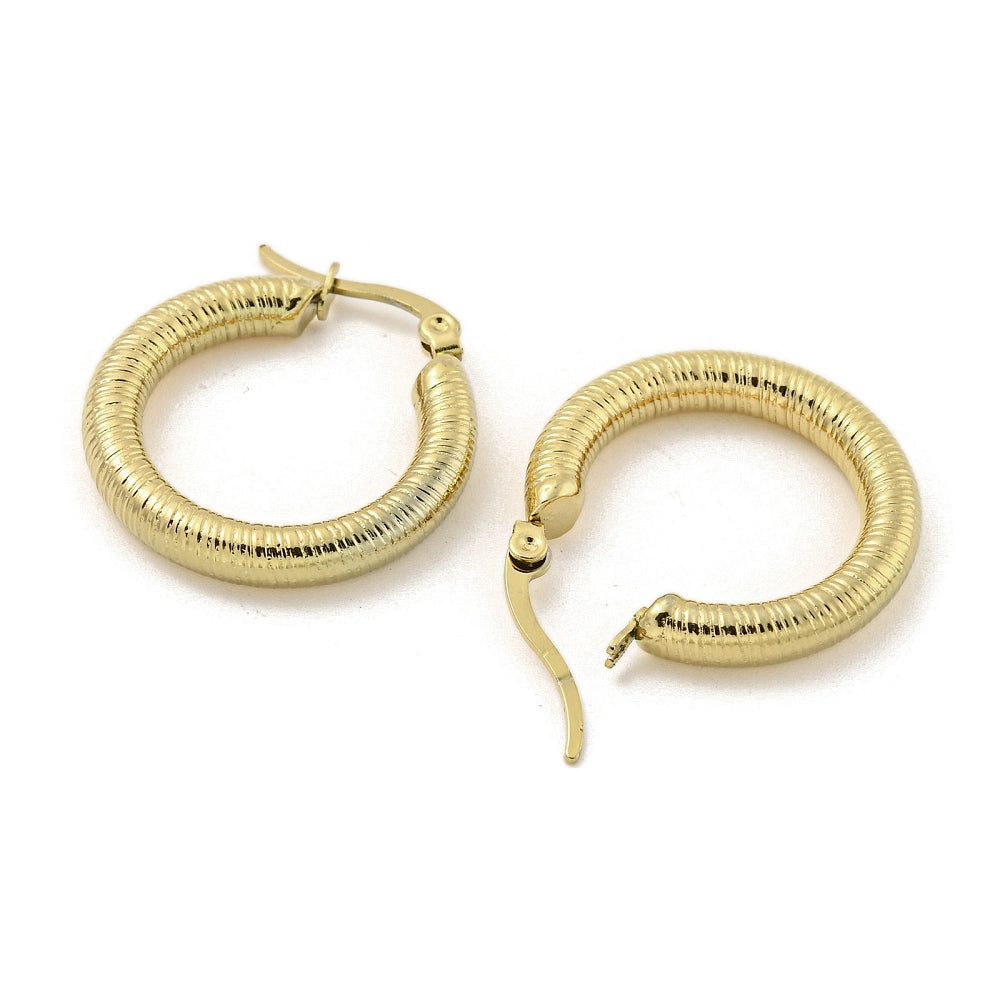 Textured Hoop Earrings