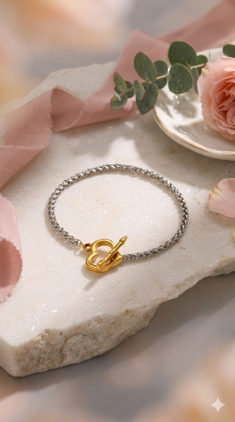 HEART TOGLE BRACELET