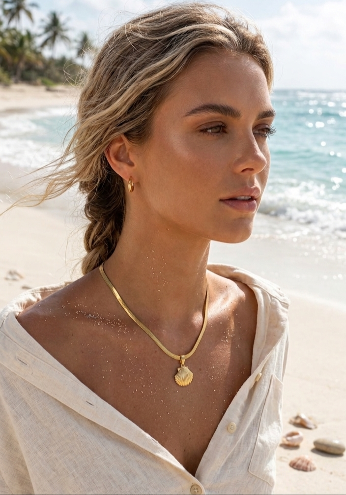 GOLDEN CONCH NECKLACE