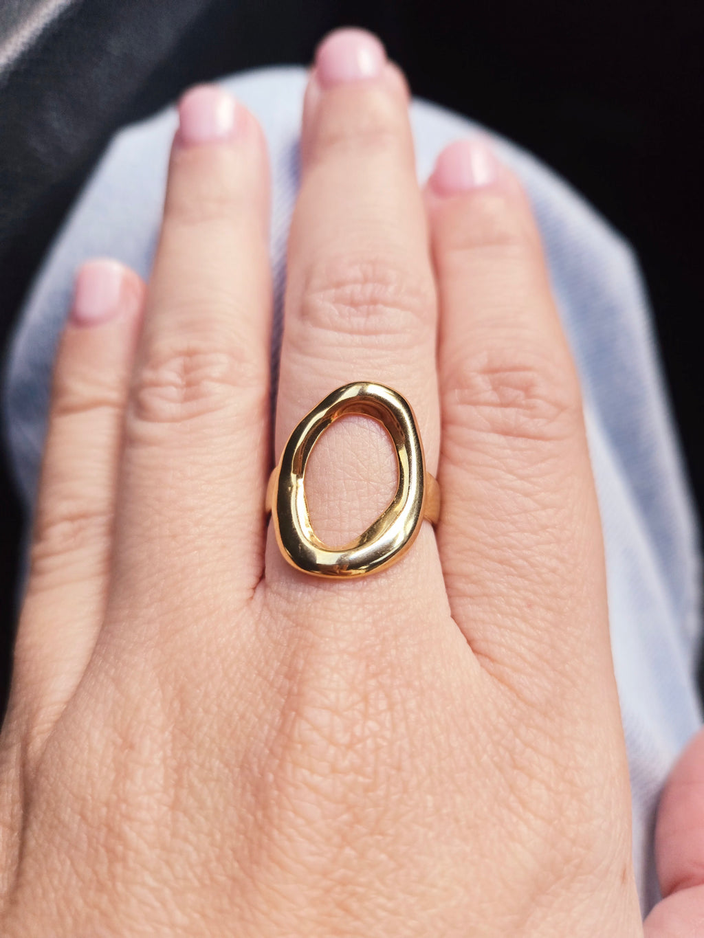 Irregular Oval Ring