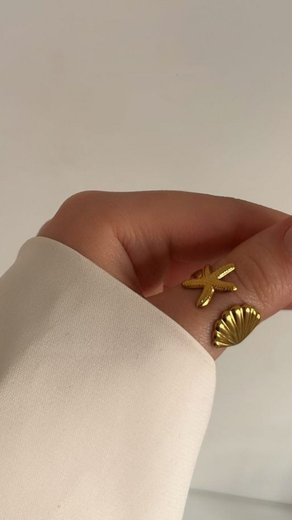 STARFISH & SHELL RING