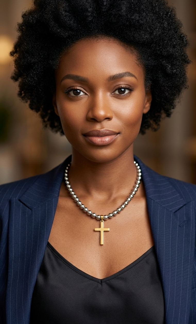 GOLD CROSS NECKLACE